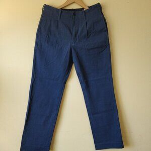 AYR The Pal Navy Men's Pants size 29/32 100% Cotton Pleated Straight Leg